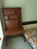 正木枫实木书桌书架一体升降电脑桌椅卧室写字桌简约家用高中生学习桌子 胡桃色单桌 100*60*75cm【双抽】 实拍图