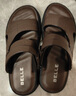 百丽户外两穿凉拖男夏季商场同款牛皮休闲沙滩凉鞋8GF01BL4 棕色 38 实拍图