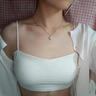 浪莎无痕美背抹胸内衣女小胸聚拢可外露细肩带一体固定杯背心式文胸罩 实拍图