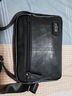稻草人男士单肩包商务休闲斜挎包竖款大容量手机旅行时尚潮流小胸包 黑色-02182210 实拍图