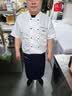 丽都依臣厨师工作服 白色长袖秋款厨师服单上衣酒店食堂餐饮厨师工作服男女吸汗透气 实拍图