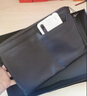 ANDSEEYOU品牌 男士手拿包真皮软皮大容量手抓包羊皮男手拿包休闲手抓包 黑色平纹大号 实拍图