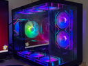 先马（SAMA）境界V3黑色反叶 12cm机箱风扇 ARGB无限镜灯光/5V3P神光同步/小4P-PWM调速/液压轴承/标配减震垫 实拍图