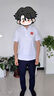 衫廿工作服定制印字印logo工衣订制男女短袖polo文化衫班服t恤定做 白色 M 实拍图