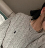 大地溪灰珍珠项链清新甜美轻奢少女链时尚毛衣链秋冬女氛围感 大地溪灰6mm+元宝扣（43cm） 实拍图