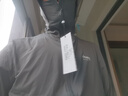 吉普（JEEP）冰丝防晒服男夏季薄款防紫外线透气骑行钓鱼防晒衣男士连帽外套潮 灰绿色 2XL （145-160斤） 实拍图