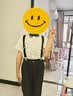 萝卜呗呗（LUOBOBEIBEI）儿童背带裤套装夏款男童礼服主持合唱拜年服 黑色四件套 130 实拍图