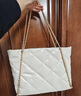 CHARLES&KEITH大容量菱格链条单肩托特包包女包女士生日礼物CK2-30151422 Cream奶白色 特大包 实拍图