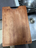 张小泉乌檀木整木头菜板家用厨房切菜板水果砧板案板刀板实木粘板 乌檀木整木砧板(中号)360mm*240mm 长方形 实拍图