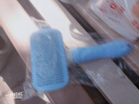 熹宠（XiChong）猫咪梳子狗毛梳去浮毛泰迪金毛清理器刷子梳狗毛刷开结梳中小犬宠物梳毛器大型犬用品 防滑柄方形自洁梳【蓝色细针】 实拍图