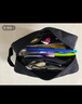 无印良品（MUJI）锦纶笔袋/附提手 文具盒简约立体铅笔盒 大容量黑色 19*８*6.5cm 实拍图