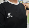 骆驼（CAMEL）夏日纯棉T神男女宽松圆领短袖上衣T恤 C35BAXLN056A 幻影黑 XS 实拍图