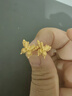周大福 金丝羽蝶蝴蝶黄金耳钉耳饰(工费360)约2.35g EOF1371 实拍图