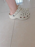 沙洛驰云朵crocs洞洞鞋经典女士厚底休闲凉鞋卡骆户外沙滩鞋增高女夏季 云朵骨白色 35 (210mm) M3 实拍图