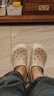 crocs卡骆驰蜗轮洞洞鞋|208776 水泥灰-160 36/37(220mm)  实拍图