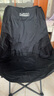 小魔户外折叠椅 便携月亮椅露营椅凳子野餐高背躺椅沙滩椅钓鱼椅 黑 实拍图