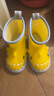 SEVEN ONLY OLINE儿童雨鞋女童防水防滑可爱鲨鱼宝宝雨靴女孩幼儿园水鞋 柠檬黄 17 cm内长【170】脚长约16穿 实拍图