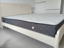 全友家居 法式奶油风单人板式床1.5米X2米家用主卧室实木脚双人大床 【米白】床+床头柜*1+床垫 1.8x2米 实拍图