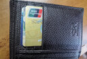 七匹狼SEPTWOLVES男士头层牛皮钱包票夹 韩版商务休闲潮流款皮夹钱包 啡色竖款 实拍图