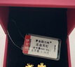 梦金园  黄金耳钉 樱花足金耳环5D硬金耳饰送女友生日礼物 实拍图