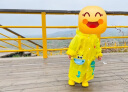 牧萌儿童雨衣男童女童幼儿园小童宝宝全身防水男孩雨披 活力黄恐龙 M 实拍图