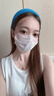夏季超薄款透气防晒一次性口罩宽耳带不勒耳波浪形口罩女士成人 【二层薄款 白色】30只独立包装 实拍图