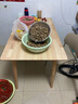 家逸实木餐桌家用饭桌子会议洽谈桌小户型餐厅家具长方形1.2米单桌 实拍图