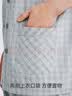 三枪（THREEGUN）睡衣男梭织纯棉英伦格子印花短袖长裤开襟翻领男士家居服套装 实拍图