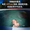 当康游泳池儿童圆形深水加厚充气游池 家用室外成人大型免安装畅游 7-8人（直径4.57高1.07m）送地垫+游玩大礼包 实拍图