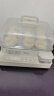 美的（Midea）电蒸锅 22L三层大容量外置加水蒸锅电蒸锅 透明视窗不锈钢蒸片多用途蒸包子锅多功能锅ZGC322301 实拍图