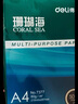 得力（deli）珊瑚海A4打印纸 75g500张*5包一箱 双面打印 加厚复印纸 整箱2500张ZF369【销冠系列】 实拍图