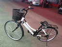 永久自行车成人通勤车女式学生男女士城市单车实心胎复古轻便变速载人 高配-黑色【双层铝轮+密封中轴】 26寸（适合身高155-175） 实拍图
