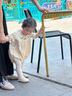 小羊沃利woollykids秋透气真皮鞋子小婴儿低帮女童小童软底学步鞋 奶油白 19 码内长13.0cm适合脚长12.4-12.8cm 实拍图