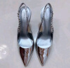 CHARLES&KEITH质感链条尖头高跟凉鞋子女鞋生日礼物女送女友CK1-60280377 Silver银色 36 (230) 实拍图