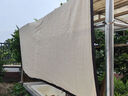 米黄色遮阳网加厚加密防晒网家用户外大棚隔热抗老化遮阴布遮光布 米色2888针加双倍强筋 2米X3米足米足重包边打孔送拉绳 实拍图