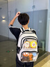 爱迪生发明家初高中生书包护脊背包二次元DIY痛包高颜值双肩包 2552-2 灰色 实拍图