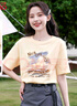 班尼路（Baleno）宽松圆领纯棉短袖T恤女2025年夏季休闲百搭上衣通勤时尚款女装 实拍图