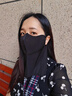 Babysir防晒口罩女遮脸防晒面罩夏季护颈护眼角开车户外防紫外线口罩黑色 实拍图