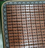 钟爱一生凉垫椅子垫坐垫办公室座椅垫麻将竹凉席冰垫 碳色40*40cm窄边 实拍图