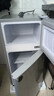 奥克斯小冰箱家用小型迷你冷藏冷冻两用出租房宿舍用节能省电寝室办公室电冰箱 【升级净化去味】30A146DW银【节能省电】 实拍图