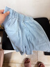 浪莎天丝软牛仔短裤女夏季2025新款高腰a字显瘦宽松中裤直筒五分裤 实拍图