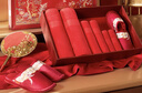 富安娜家纺 婚庆十件套礼盒送礼大红毛浴巾婚鞋 十全十美[线下同款] 实拍图