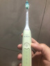 飞利浦（PHILIPS）【肖战推荐】电动牙刷钻石3系 生日礼物 成人情侣款送男生/女友 微泡水流 HX5161/05抹茶绿 实拍图