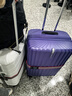 新秀丽（Samsonite）行李箱25英寸拉杆箱时尚旅行箱包大容量密码箱GU9托运皮箱紫色  实拍图