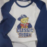 精典泰迪 Classic Teddy 童装儿童长袖T恤男女童打底衫宝宝衣服中小童纯棉上衣 棒球熊T恤5-深蓝 120  晒单实拍图