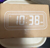 无印良品（MUJI）数字钟 家用电子时钟 桌面时钟 白色 小 实拍图
