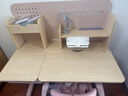 思鹿法国silux儿童学习写字桌家用可升降课桌椅小户型学生实木书桌 【粉1.2M套装】一键解锁追背椅 实拍图