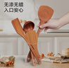 京东京造 锅铲 汤勺饭勺进口乌檀木食品级家用【无漆无蜡】锅铲三件套 实拍图