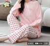棉基因睡衣女100%纯棉春秋款女士长袖长裤家居服韩版可外穿圆领休闲套装 实拍图