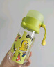 babycare儿童水杯夏季吸管杯学饮杯免拧户外运动直饮幼儿园上学水壶-青色 实拍图